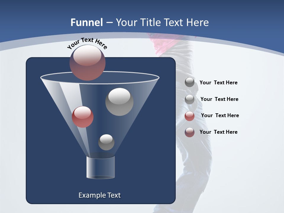 Woman Breakdancer Fly PowerPoint Template