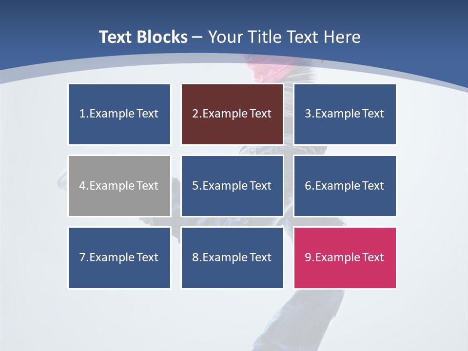 Woman Breakdancer Fly PowerPoint Template