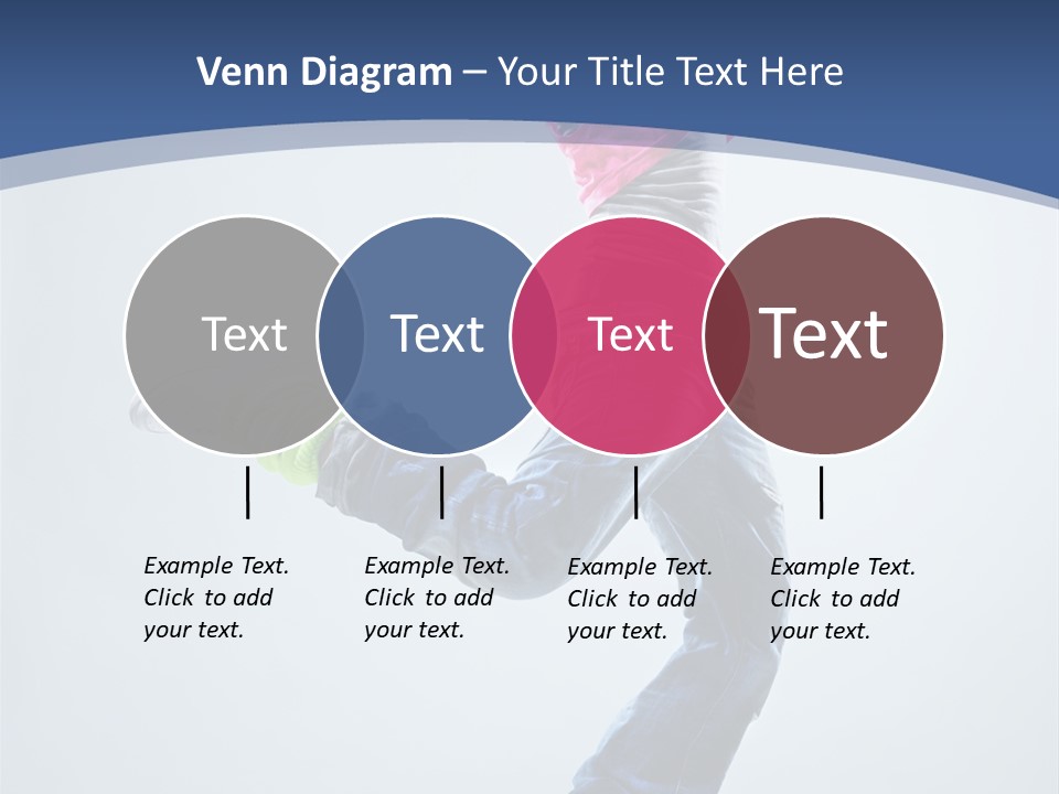 Woman Breakdancer Fly PowerPoint Template