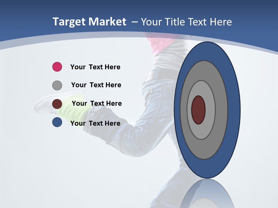 Woman Breakdancer Fly PowerPoint Template