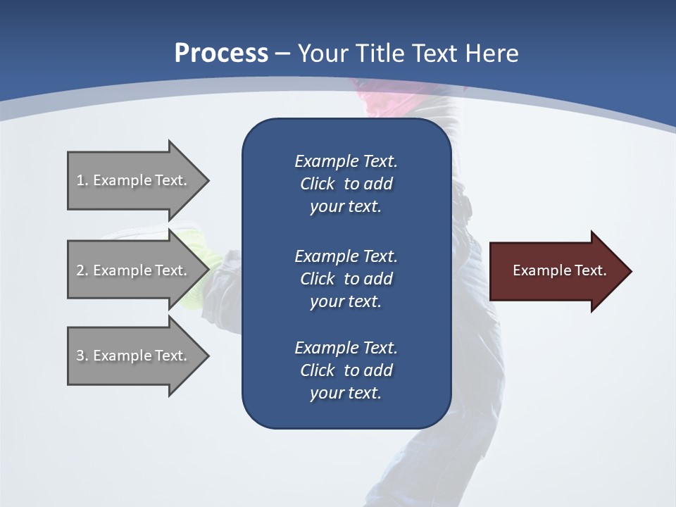 Woman Breakdancer Fly PowerPoint Template