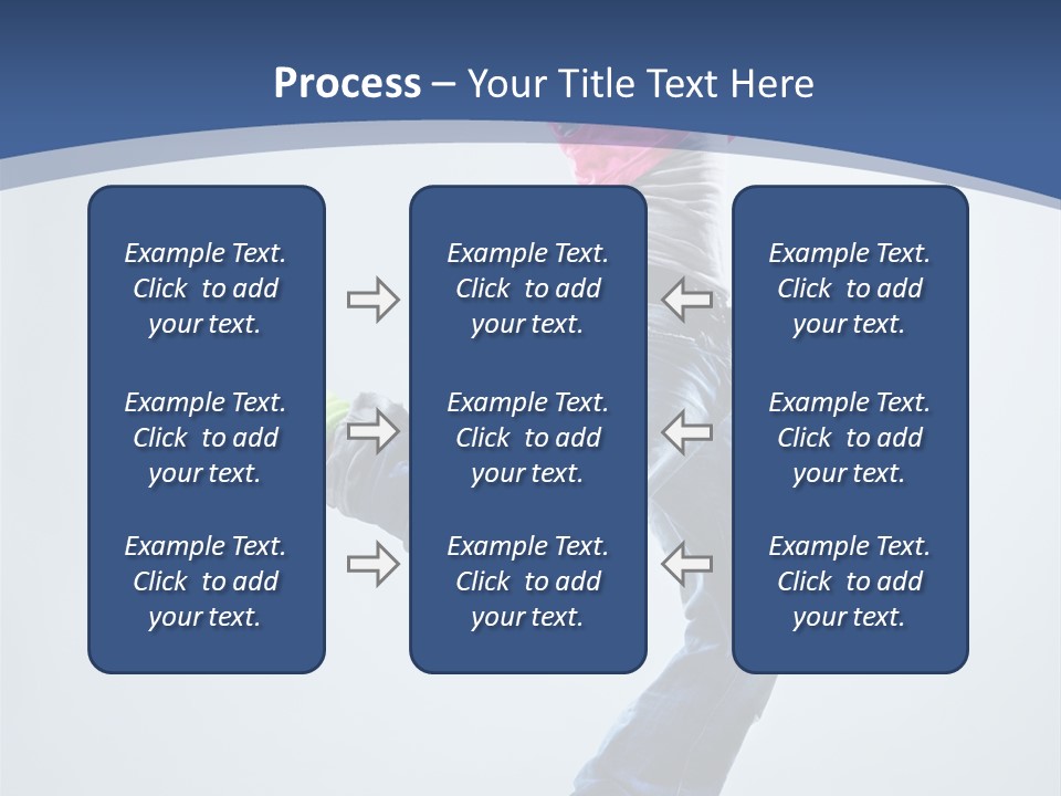 Woman Breakdancer Fly PowerPoint Template