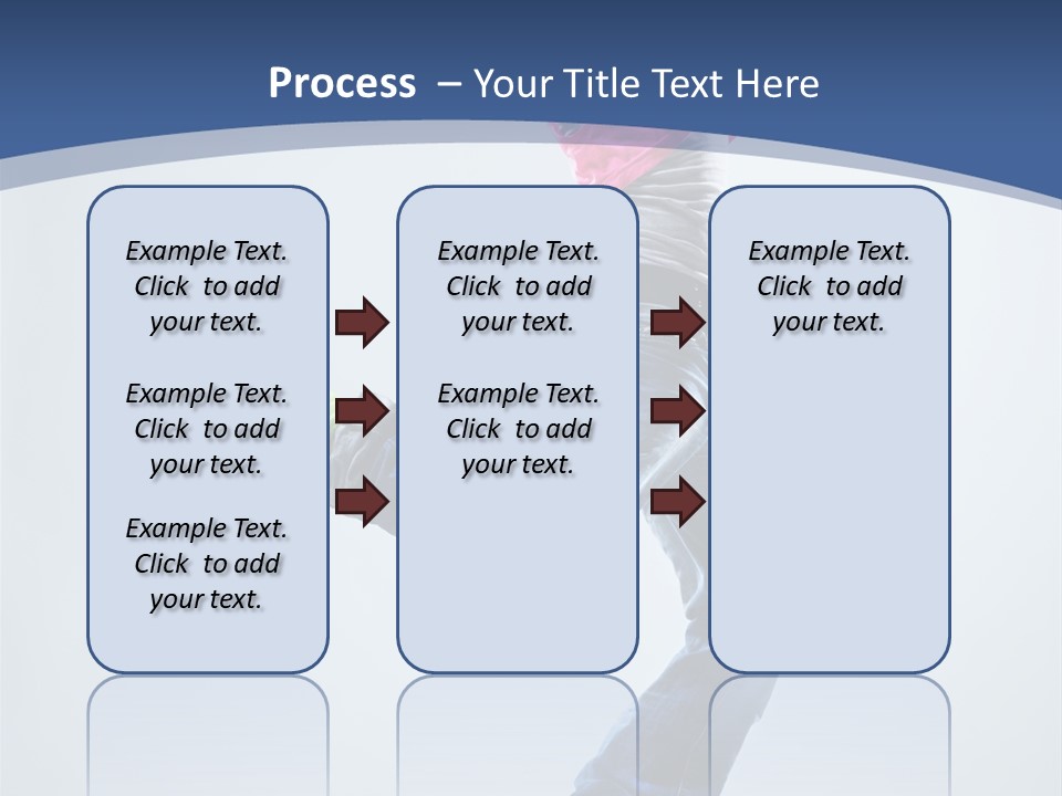 Woman Breakdancer Fly PowerPoint Template