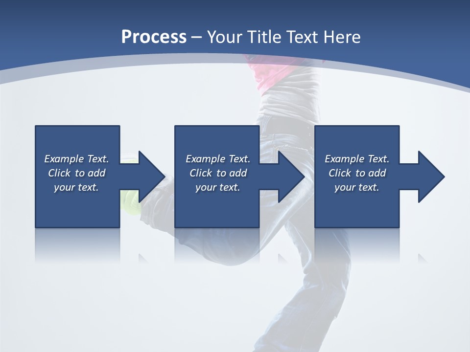 Woman Breakdancer Fly PowerPoint Template