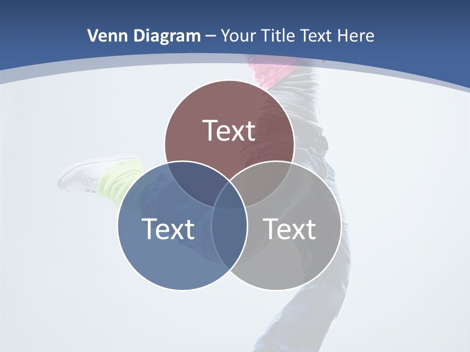 Woman Breakdancer Fly PowerPoint Template