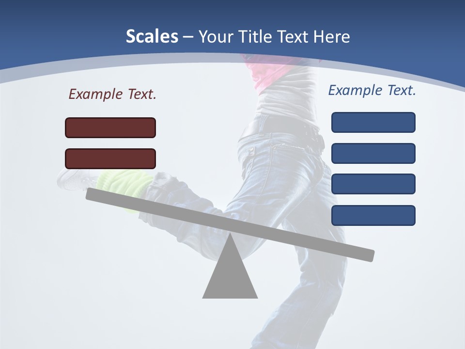 Woman Breakdancer Fly PowerPoint Template