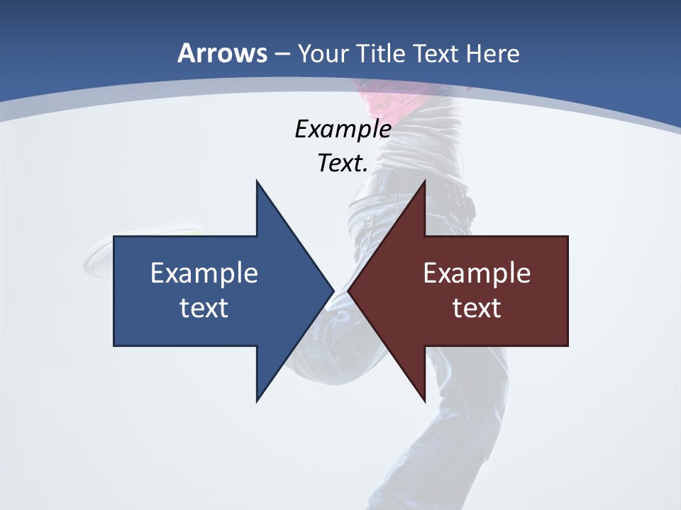 Woman Breakdancer Fly PowerPoint Template