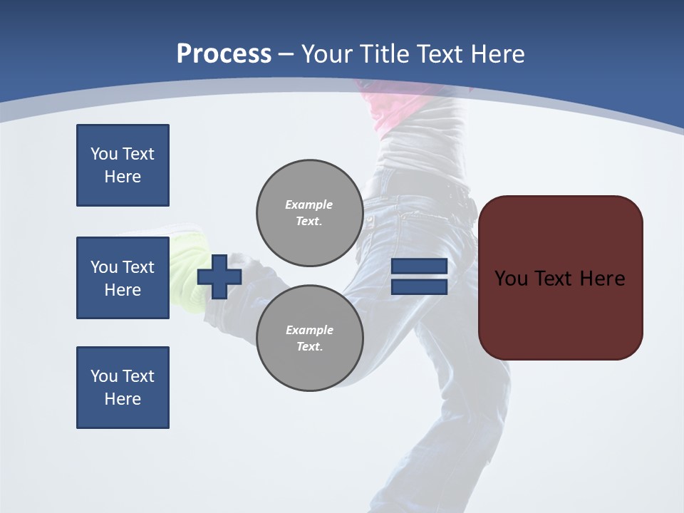 Woman Breakdancer Fly PowerPoint Template