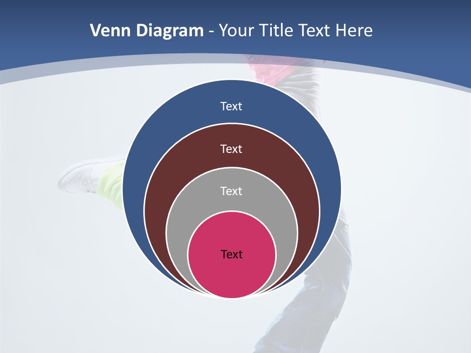 Woman Breakdancer Fly PowerPoint Template