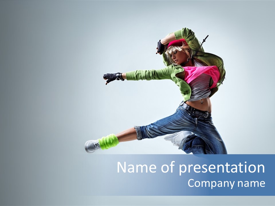 Hip Hop Action Exercise PowerPoint Template