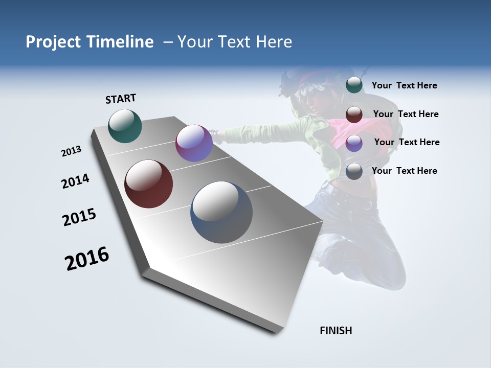 Hip Hop Action Exercise PowerPoint Template