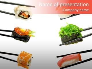 Salmon Slice Ikura PowerPoint Template