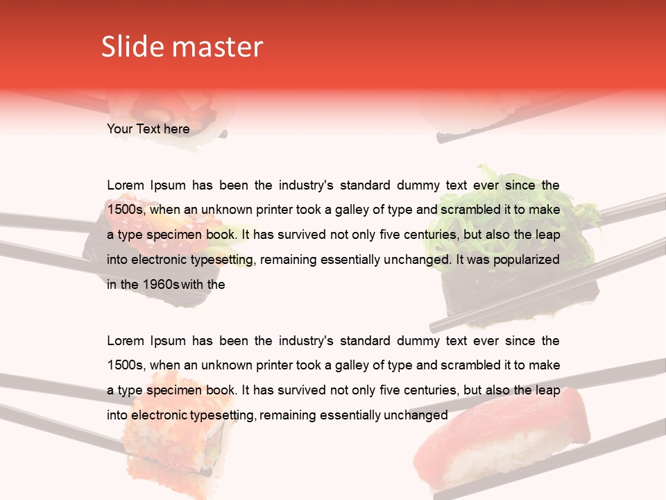 Salmon Slice Ikura PowerPoint Template