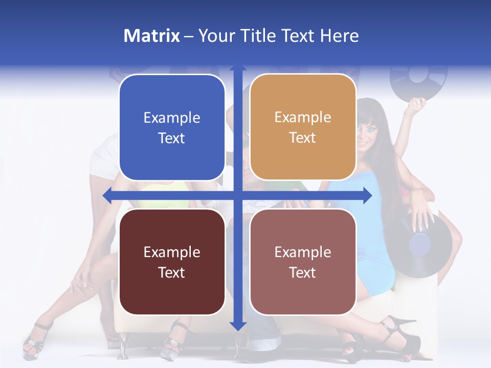 Table People Figure PowerPoint Template