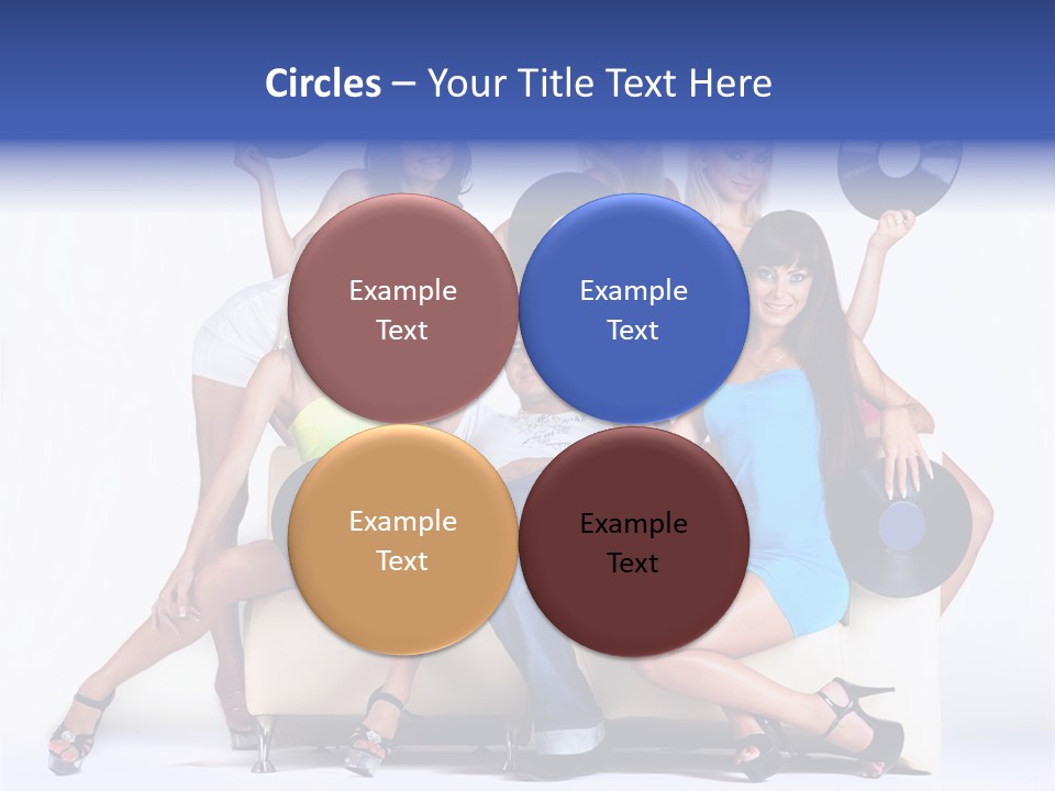 Table People Figure PowerPoint Template