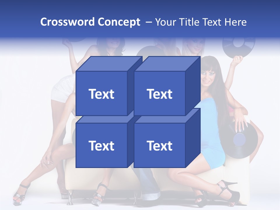 Table People Figure PowerPoint Template