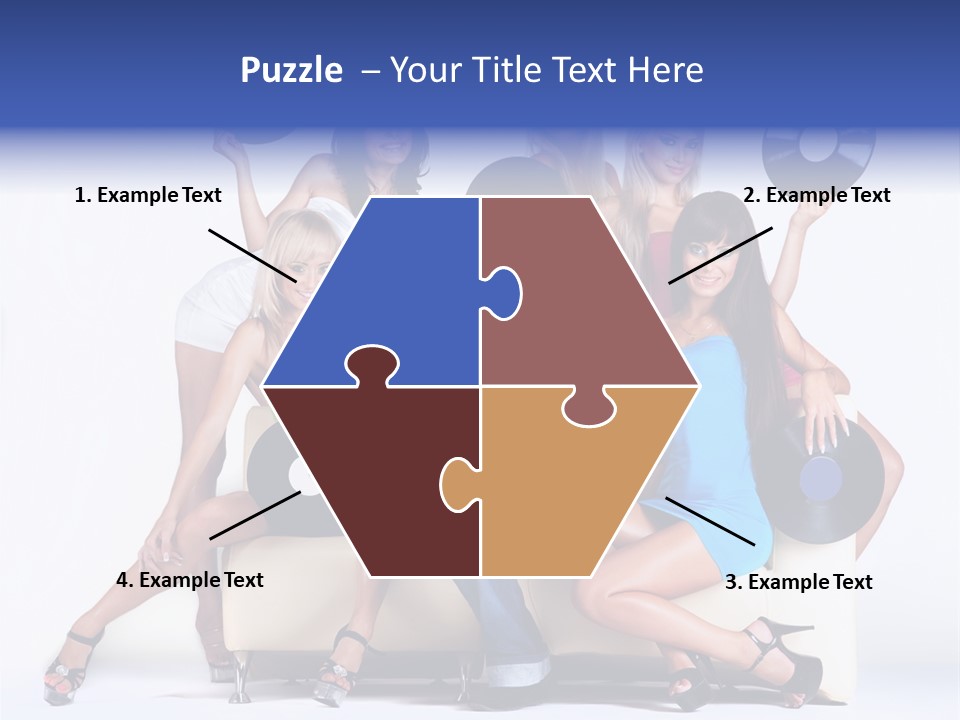 Table People Figure PowerPoint Template