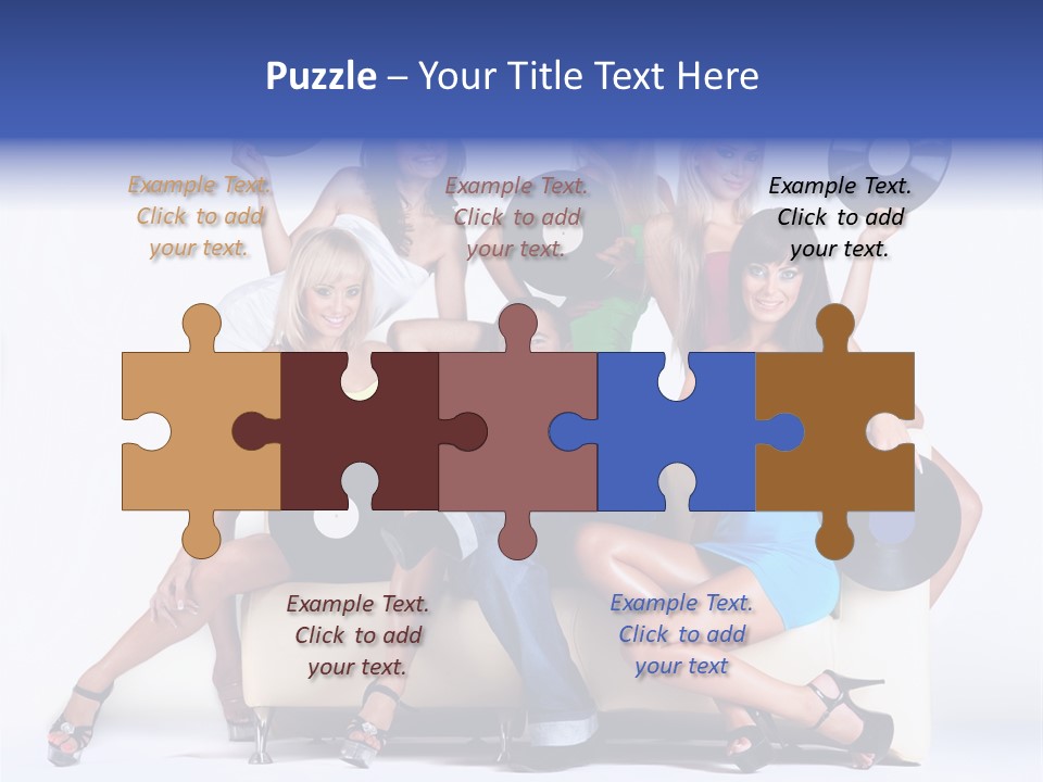 Table People Figure PowerPoint Template