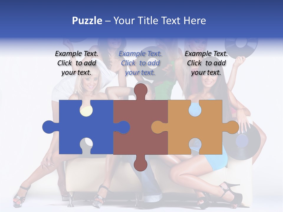 Table People Figure PowerPoint Template