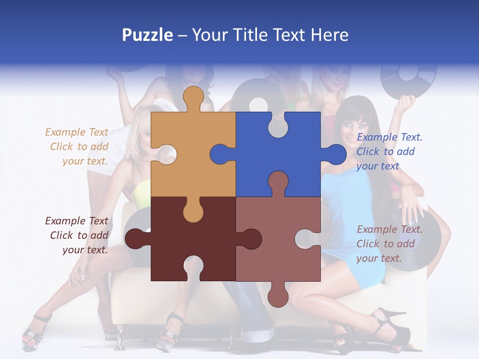 Table People Figure PowerPoint Template