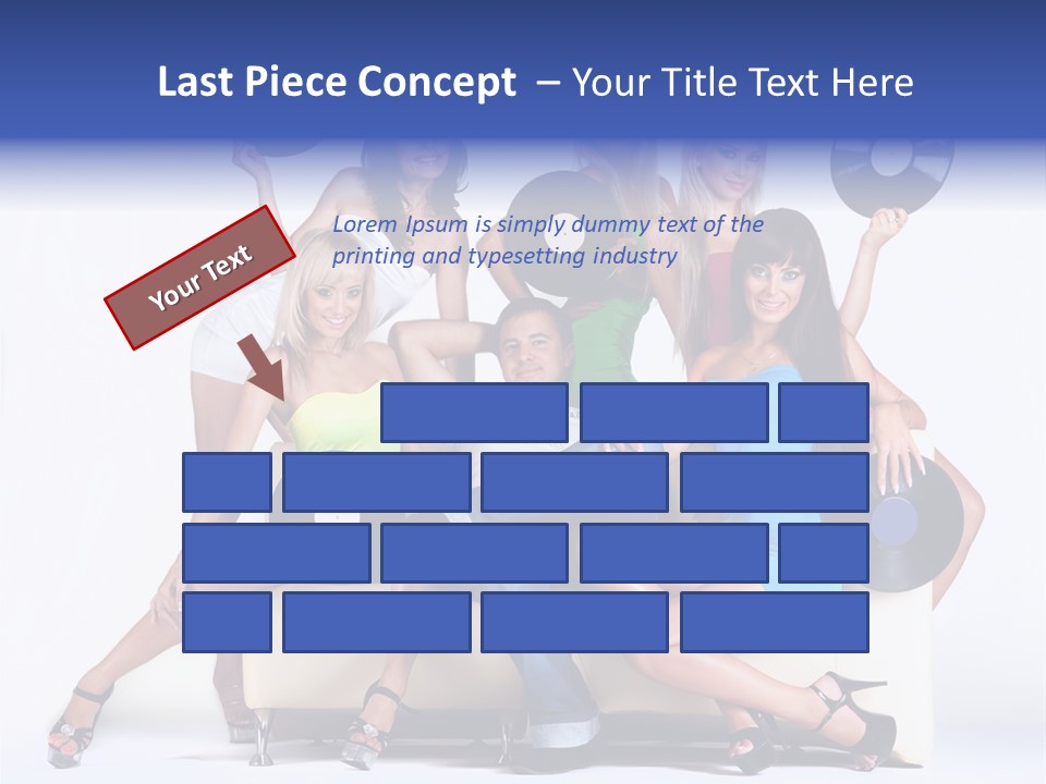 Table People Figure PowerPoint Template