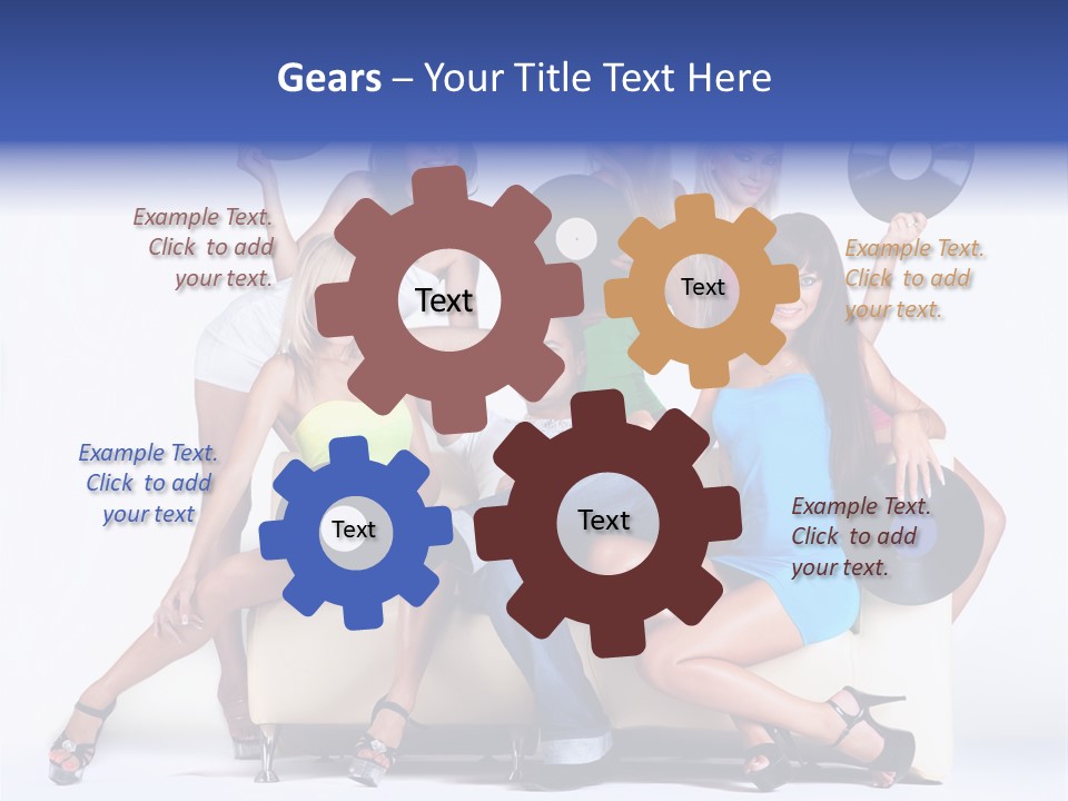 Table People Figure PowerPoint Template