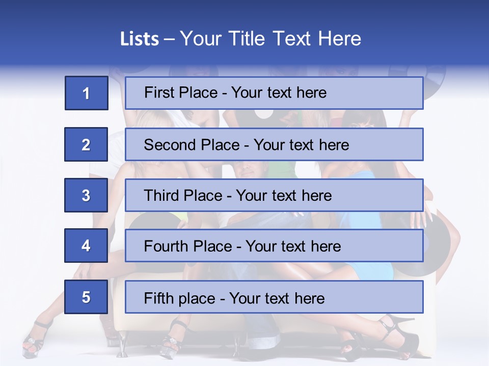 Table People Figure PowerPoint Template
