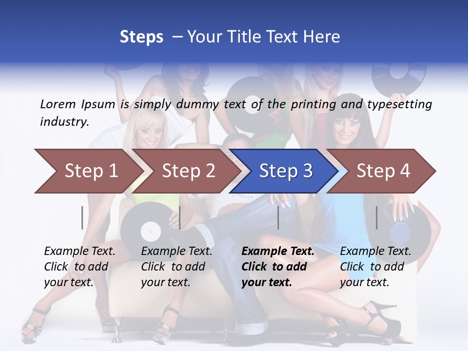 Table People Figure PowerPoint Template