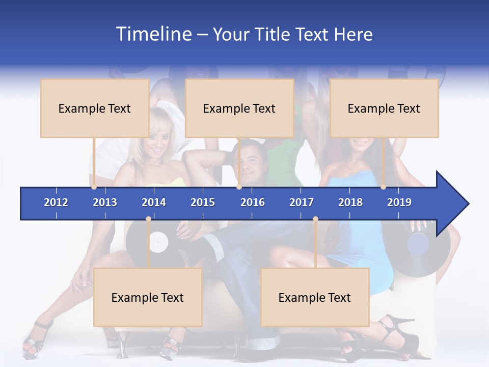 Table People Figure PowerPoint Template