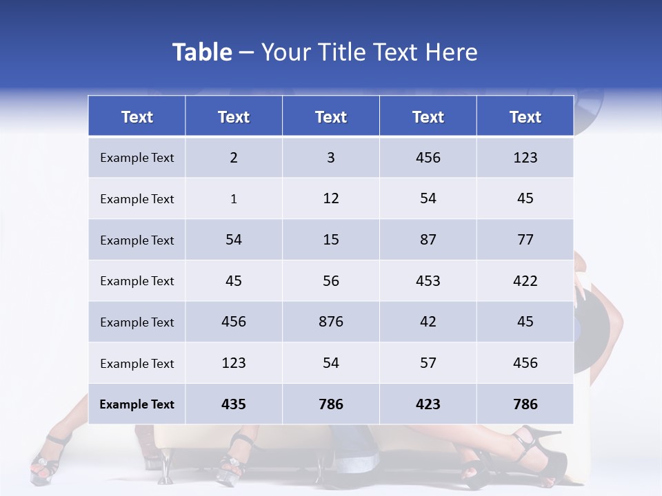 Table People Figure PowerPoint Template