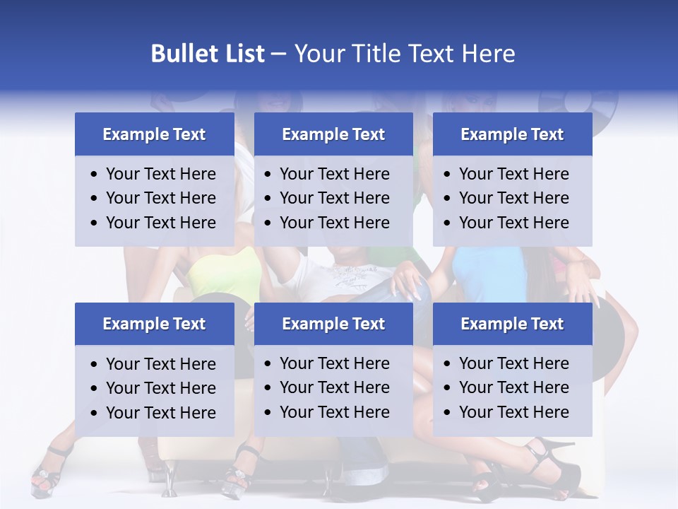 Table People Figure PowerPoint Template
