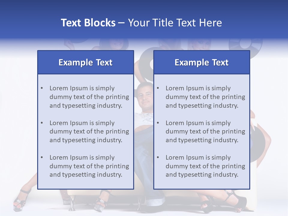 Table People Figure PowerPoint Template