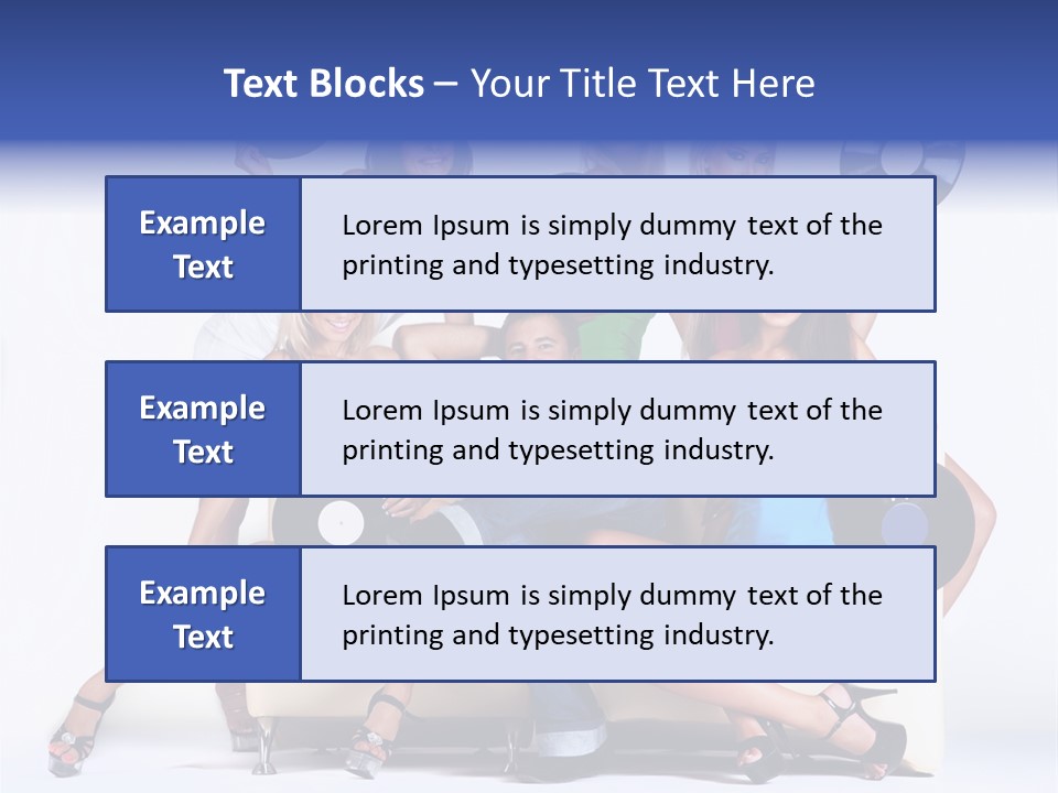 Table People Figure PowerPoint Template