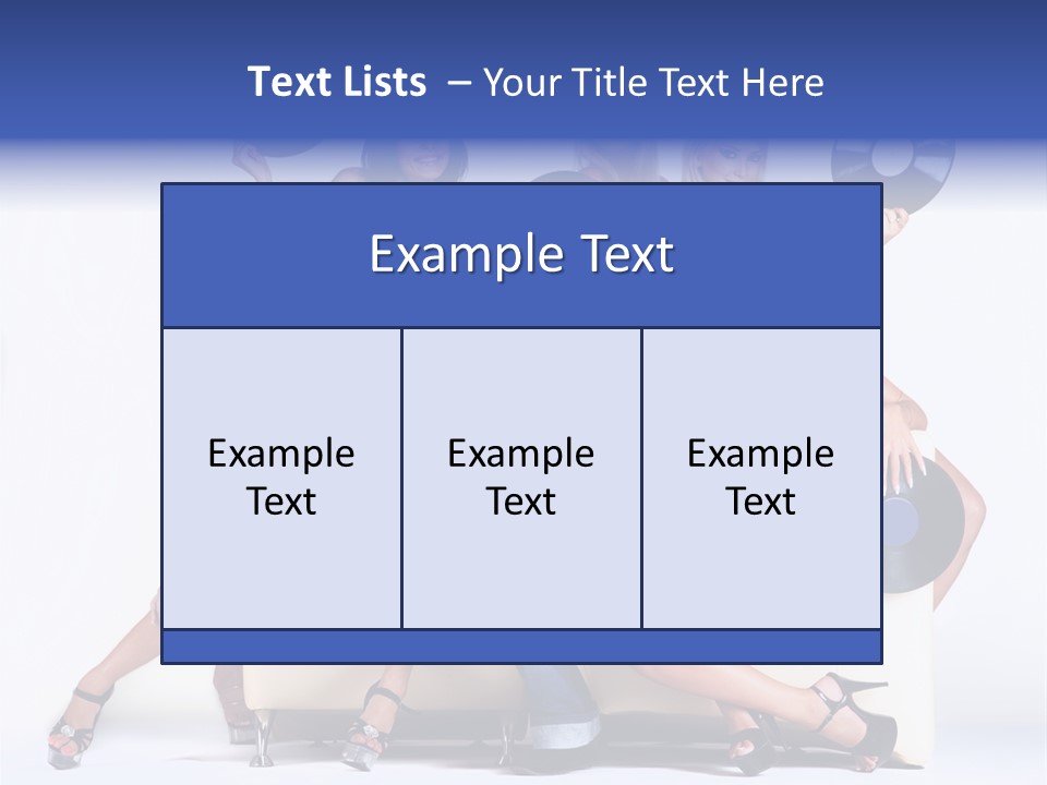 Table People Figure PowerPoint Template