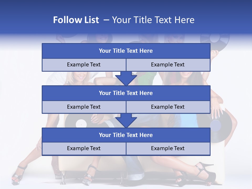 Table People Figure PowerPoint Template