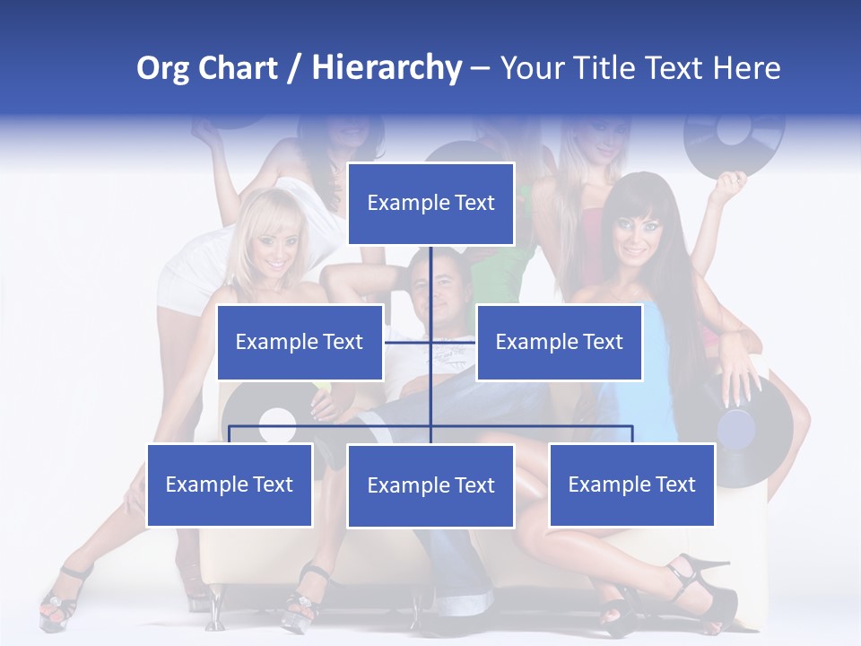 Table People Figure PowerPoint Template
