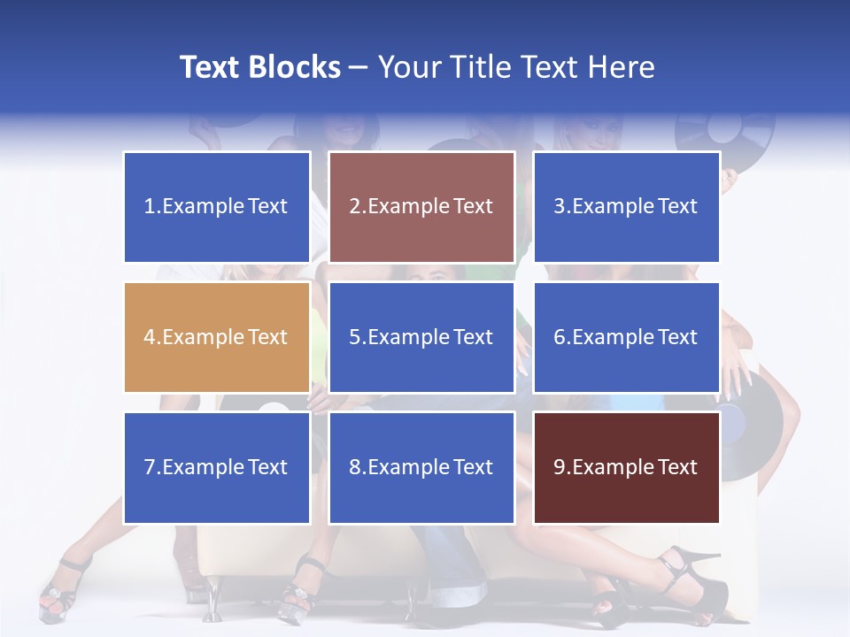 Table People Figure PowerPoint Template