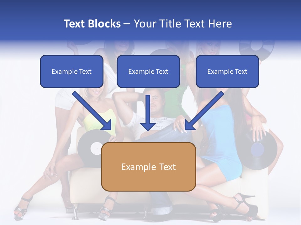 Table People Figure PowerPoint Template