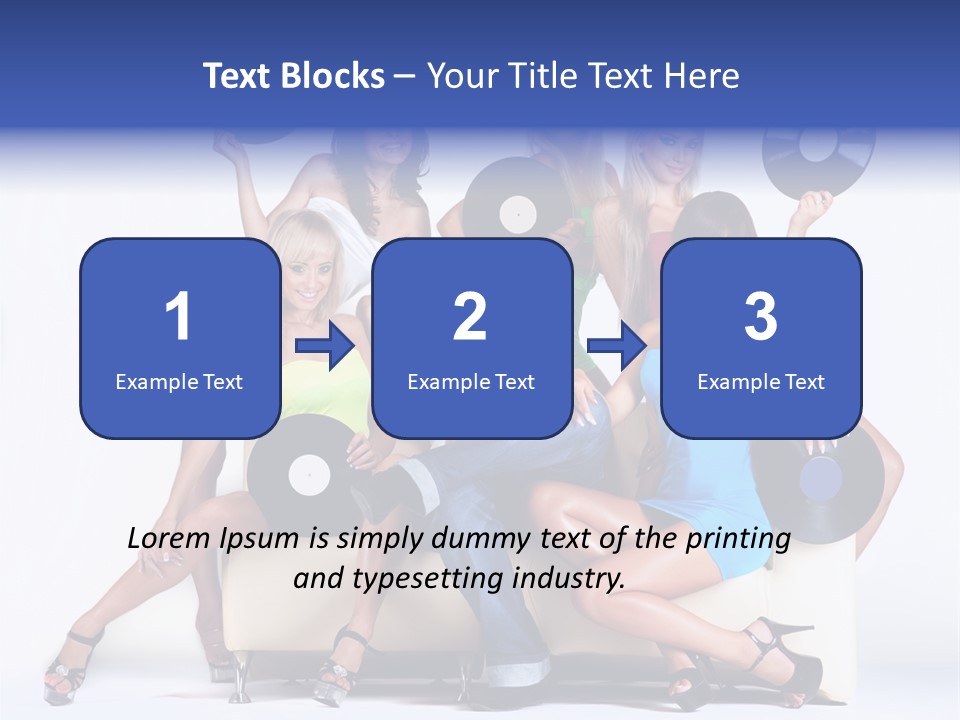 Table People Figure PowerPoint Template