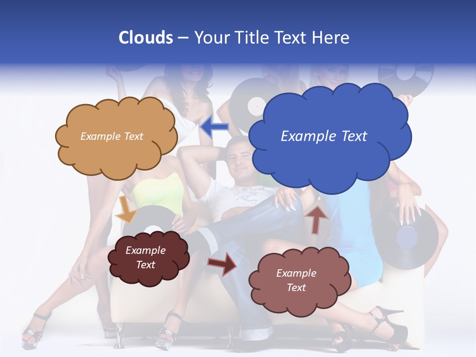 Table People Figure PowerPoint Template