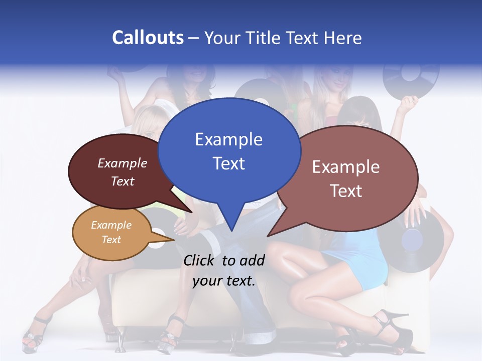 Table People Figure PowerPoint Template