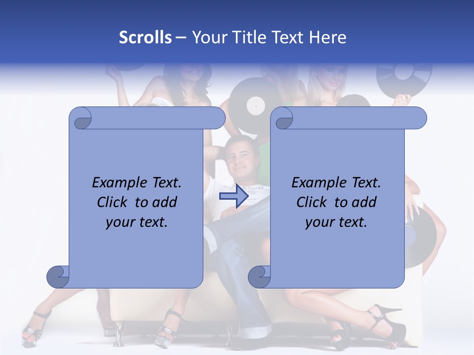 Table People Figure PowerPoint Template