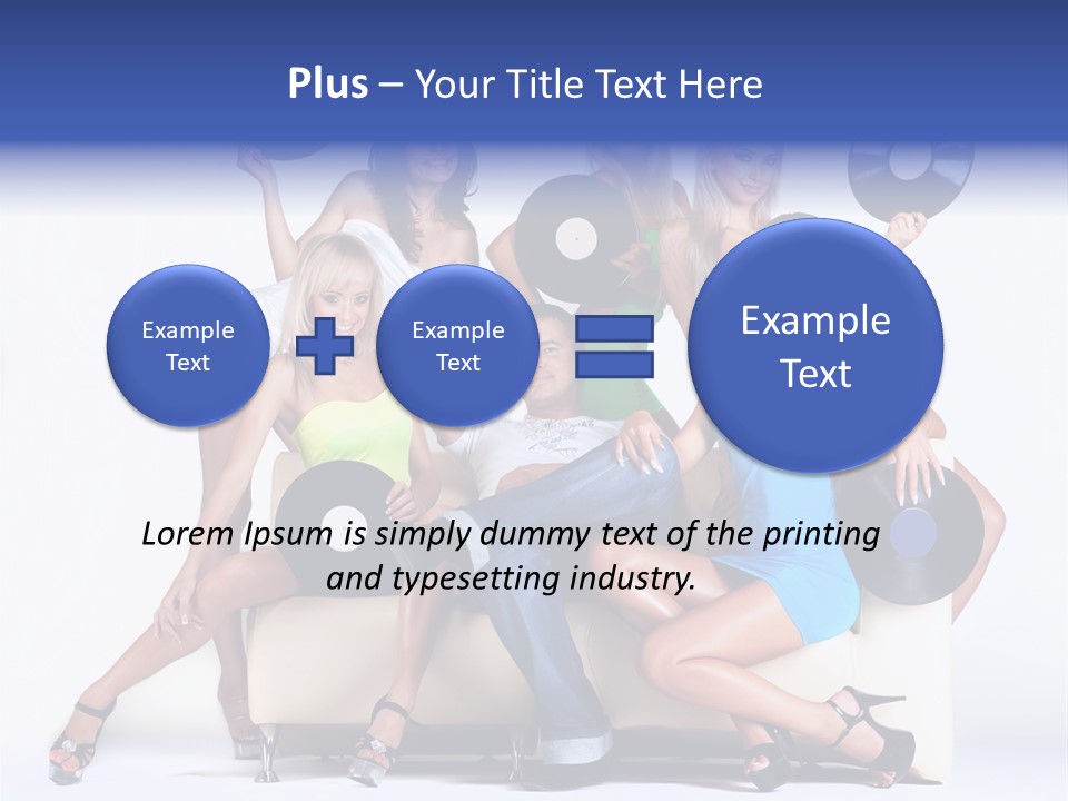 Table People Figure PowerPoint Template