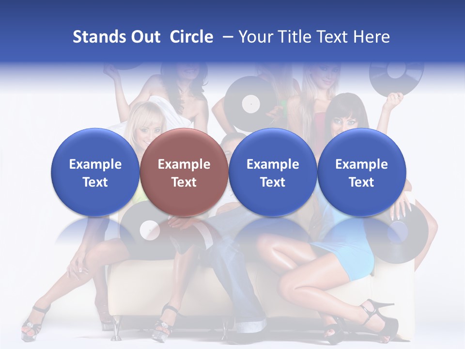 Table People Figure PowerPoint Template