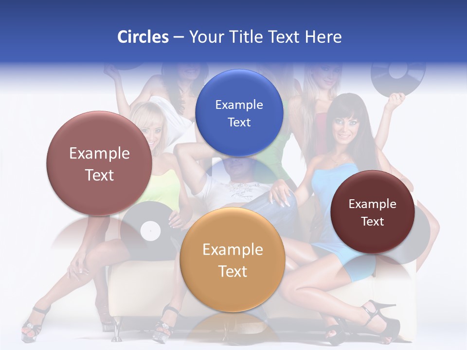 Table People Figure PowerPoint Template