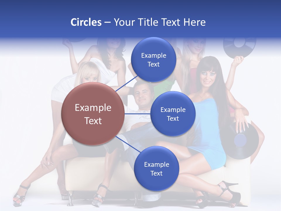 Table People Figure PowerPoint Template