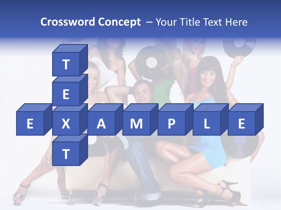 Table People Figure PowerPoint Template