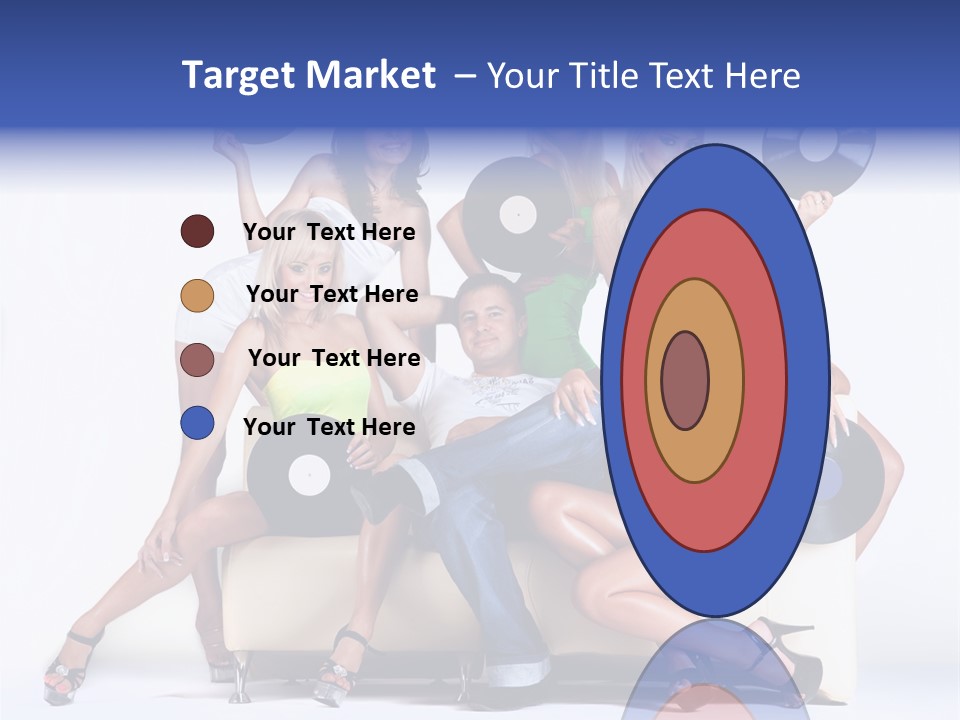 Table People Figure PowerPoint Template