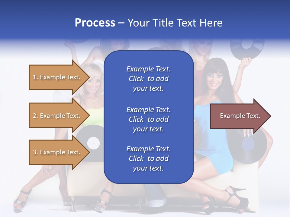 Table People Figure PowerPoint Template