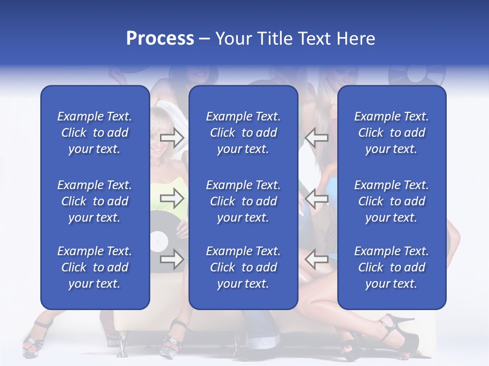Table People Figure PowerPoint Template